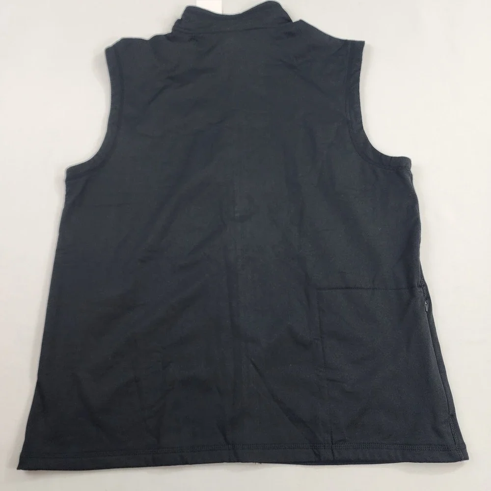 True Religion Mens Vest Sweatshirt Full Zip Black Stretch Performance Size M